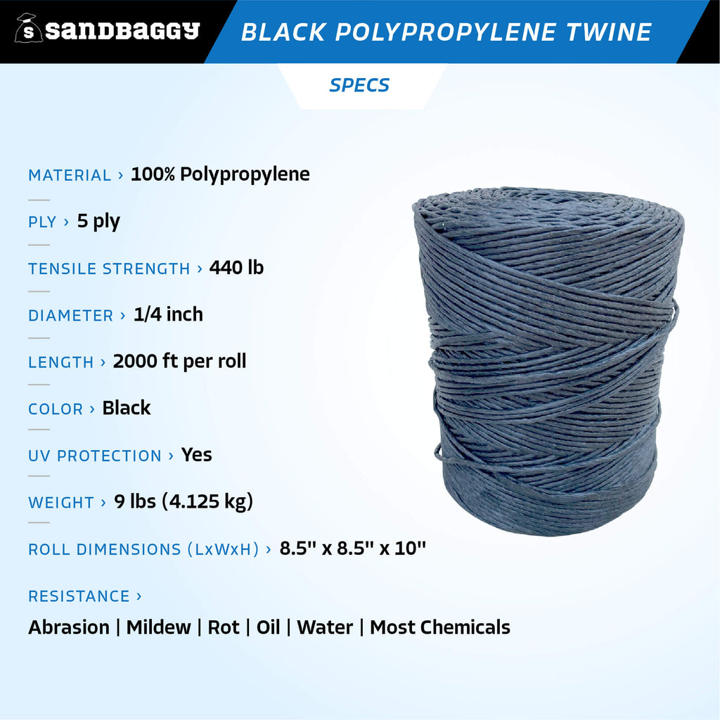 black poly twine - specs