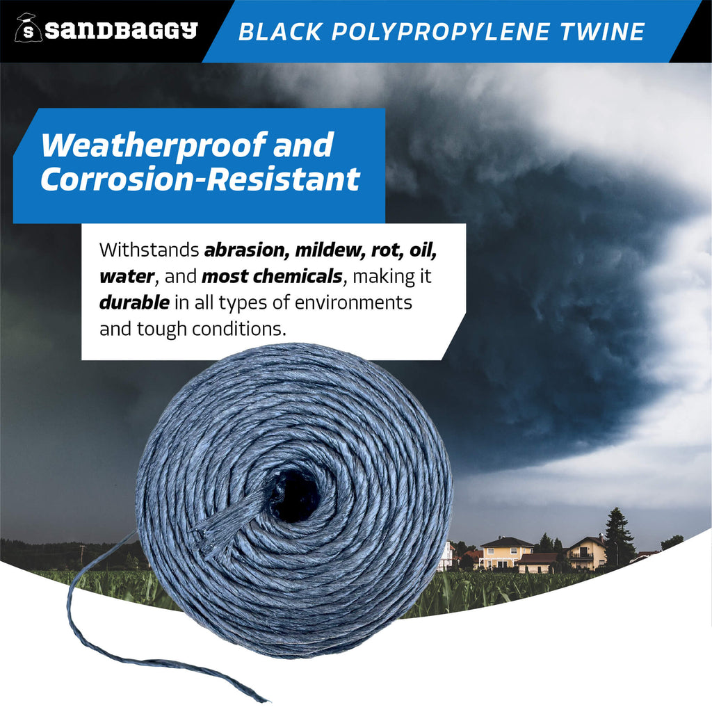 black poly twine - weather proof