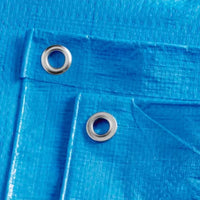 tarp blau 8 ft x 10 ft Blue Poly Tarp with Grommets (Water & UV Resistant) - 1 pcs
