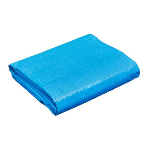 blue stone tarp 8 ft x 10 ft Poly with Grommets (Water & UV Resistant) – Sandbaggy Choose Option:Platform Aluminum 9/16