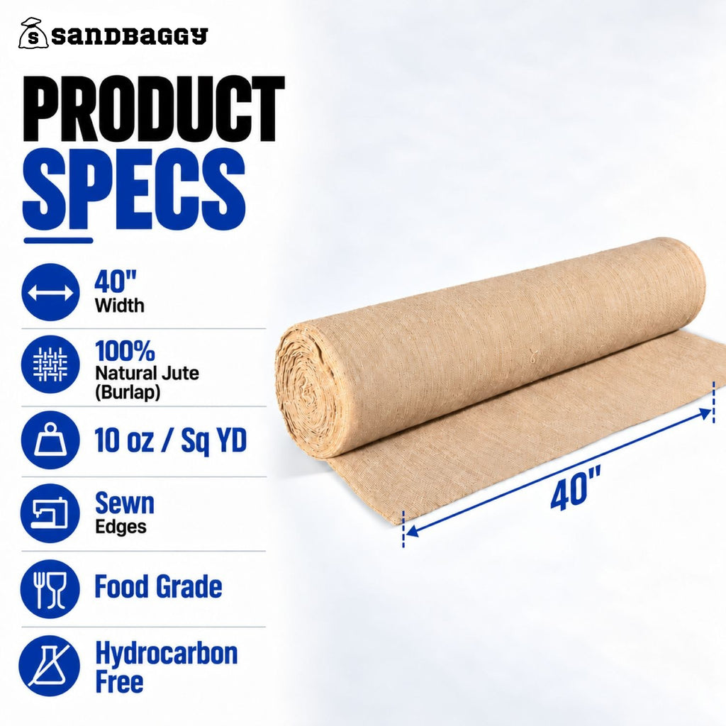burlap garden fabric roll - 40 inch wide