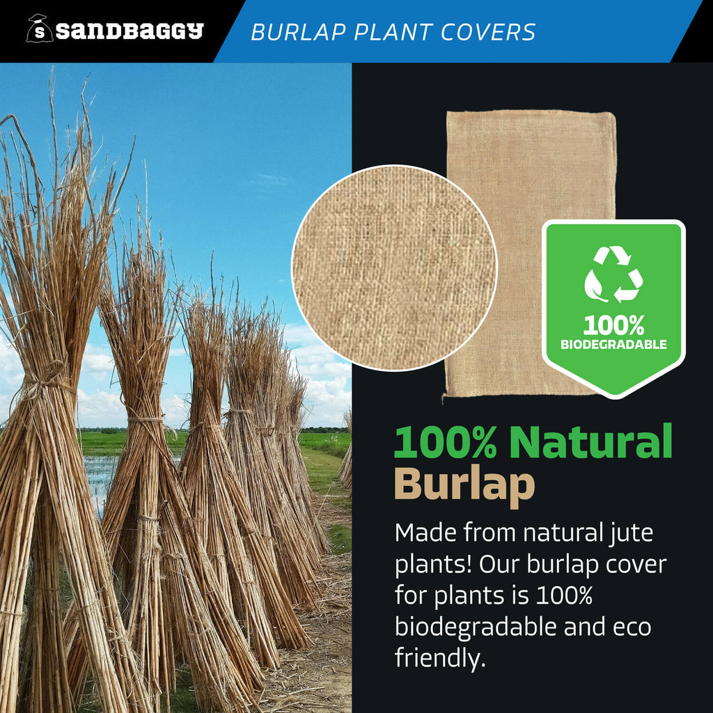 burlap for plants - 100% biodegradable, eco friendly