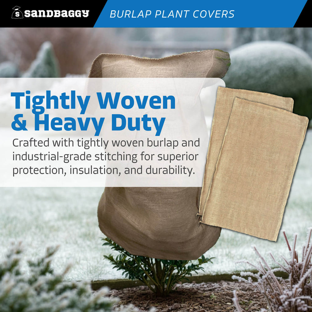 heavy duty burlap plant covers