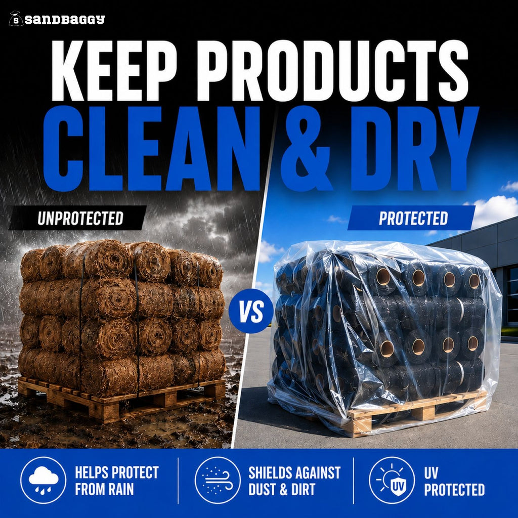 clear pallet covers - waterproof, uv protected