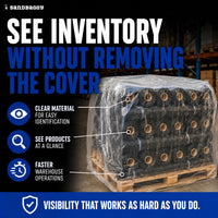 clear pallet covers warehouse