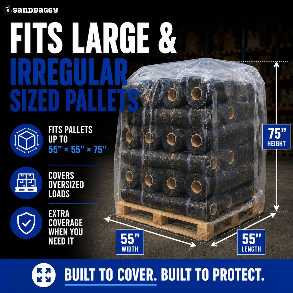 clear pallet covers - large size