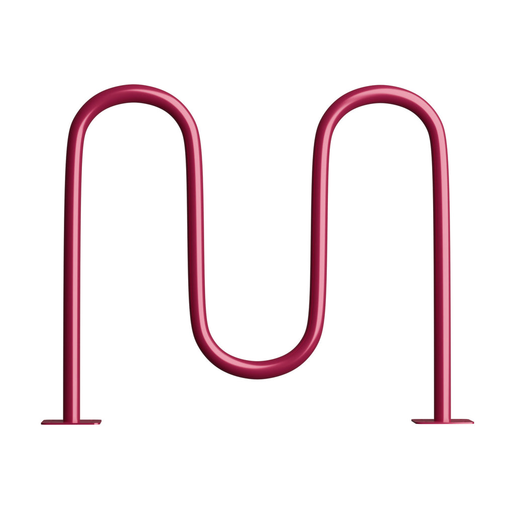 wave bike racks red