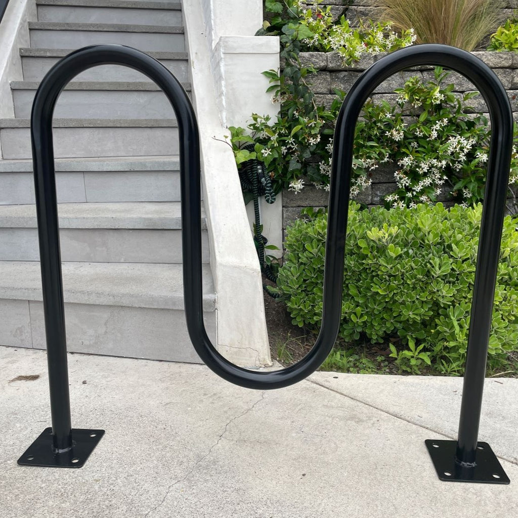 Commercial Wave Bike Racks - Dual Loop - In Ground Installation – Sandbaggy
