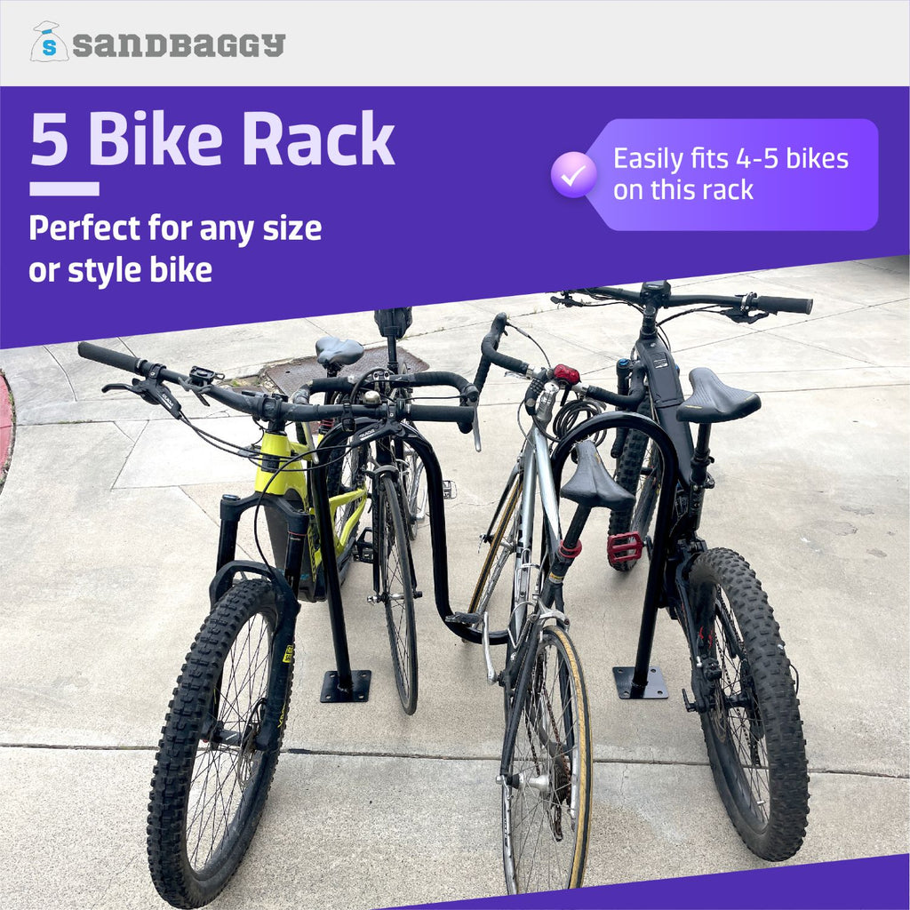 Commercial Wave Bike Racks - Dual Loop - In Ground Installation – Sandbaggy