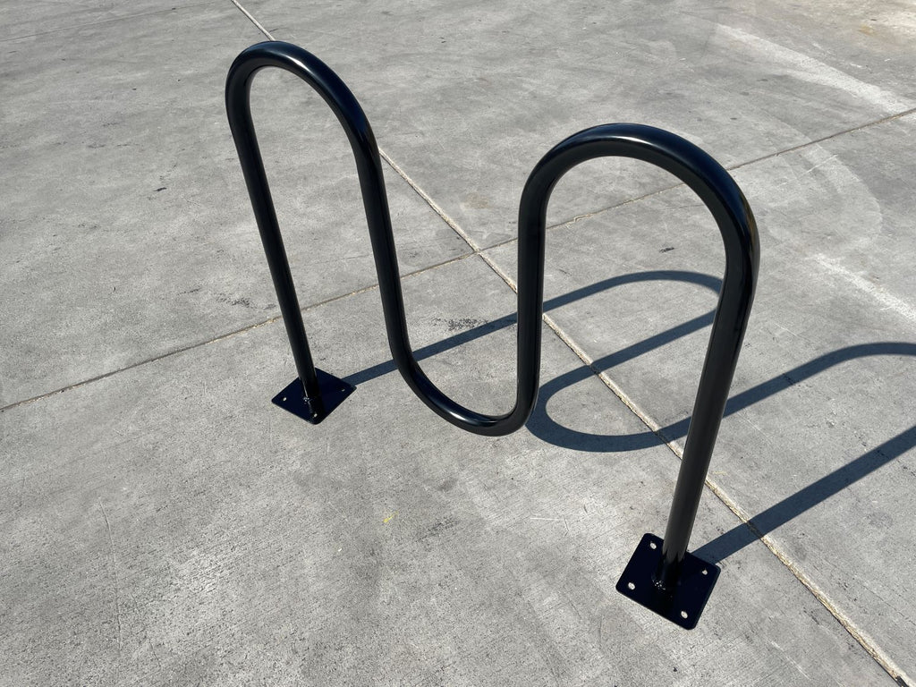 Commercial Wave Bike Racks - Dual Loop - In Ground Installation – Sandbaggy