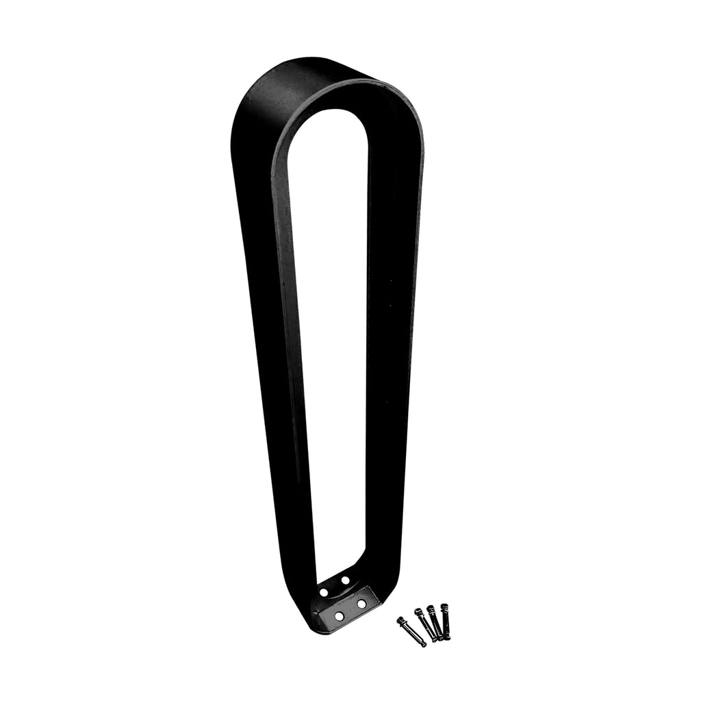 modern commercial oval bike rack  - BLACK