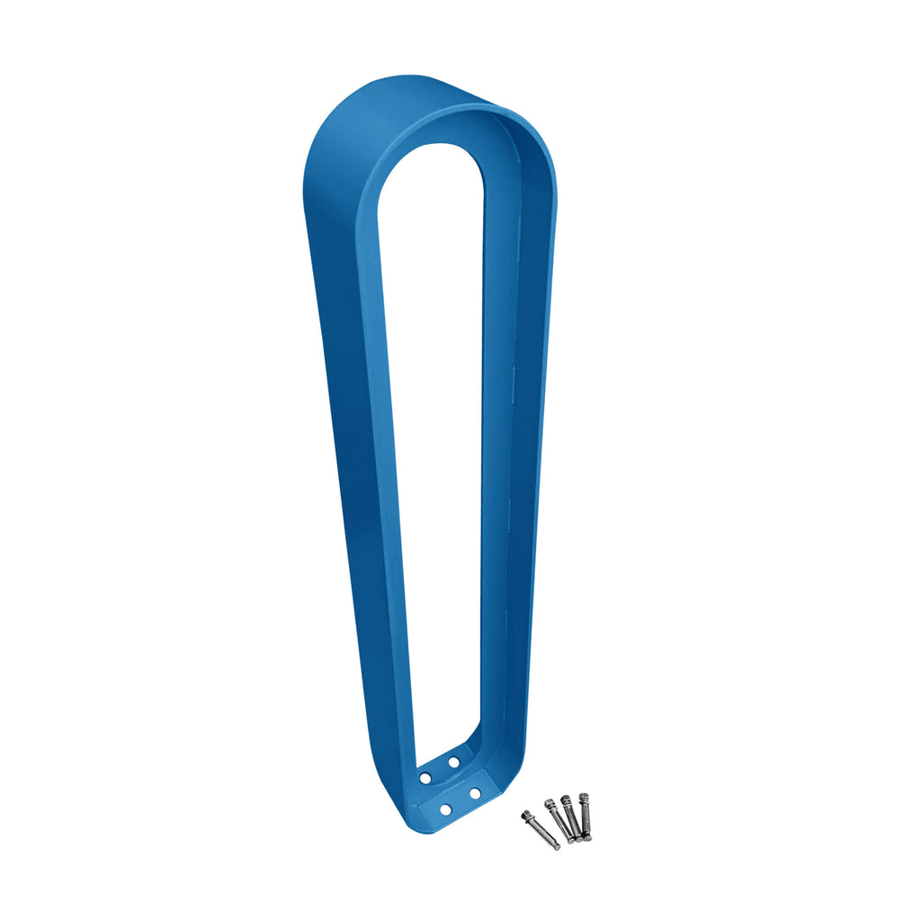 modern commercial oval bike rack - BLUE