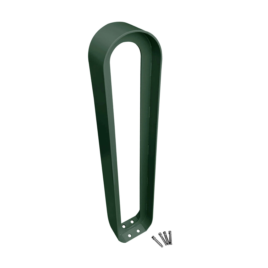 modern commercial oval bike rack  - GREEN