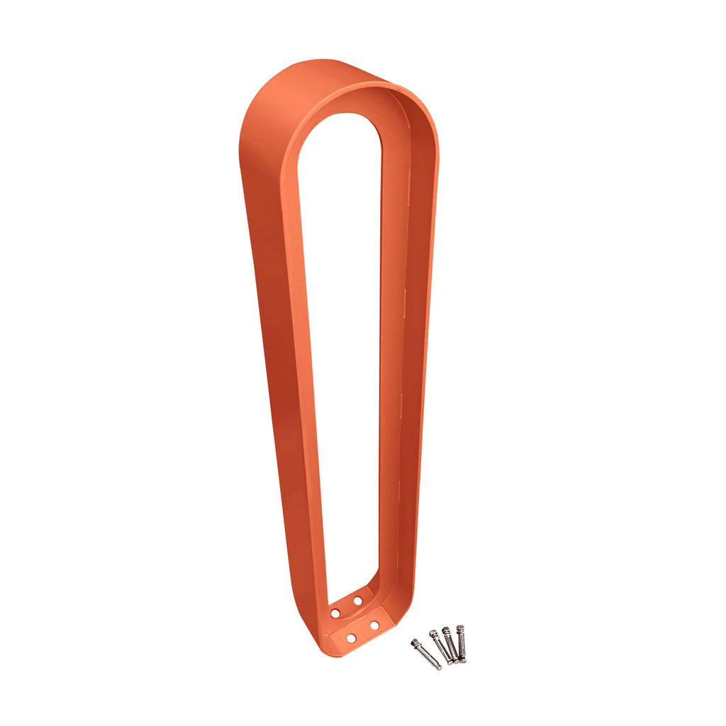 modern commercial oval bike rack  - ORANGE
