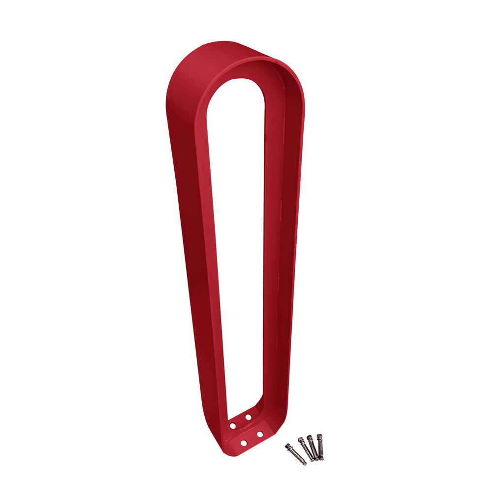 modern commercial oval bike rack  - RED