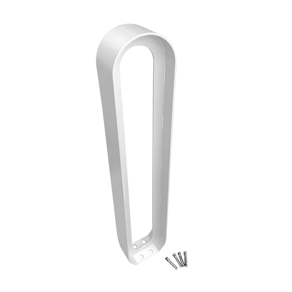 modern commercial oval bike rack - WHITE