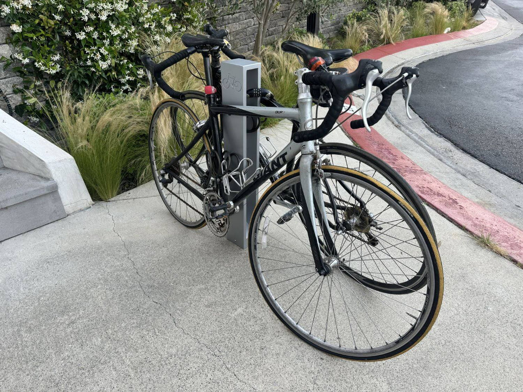 modern commercial bike rack - 2 capacity