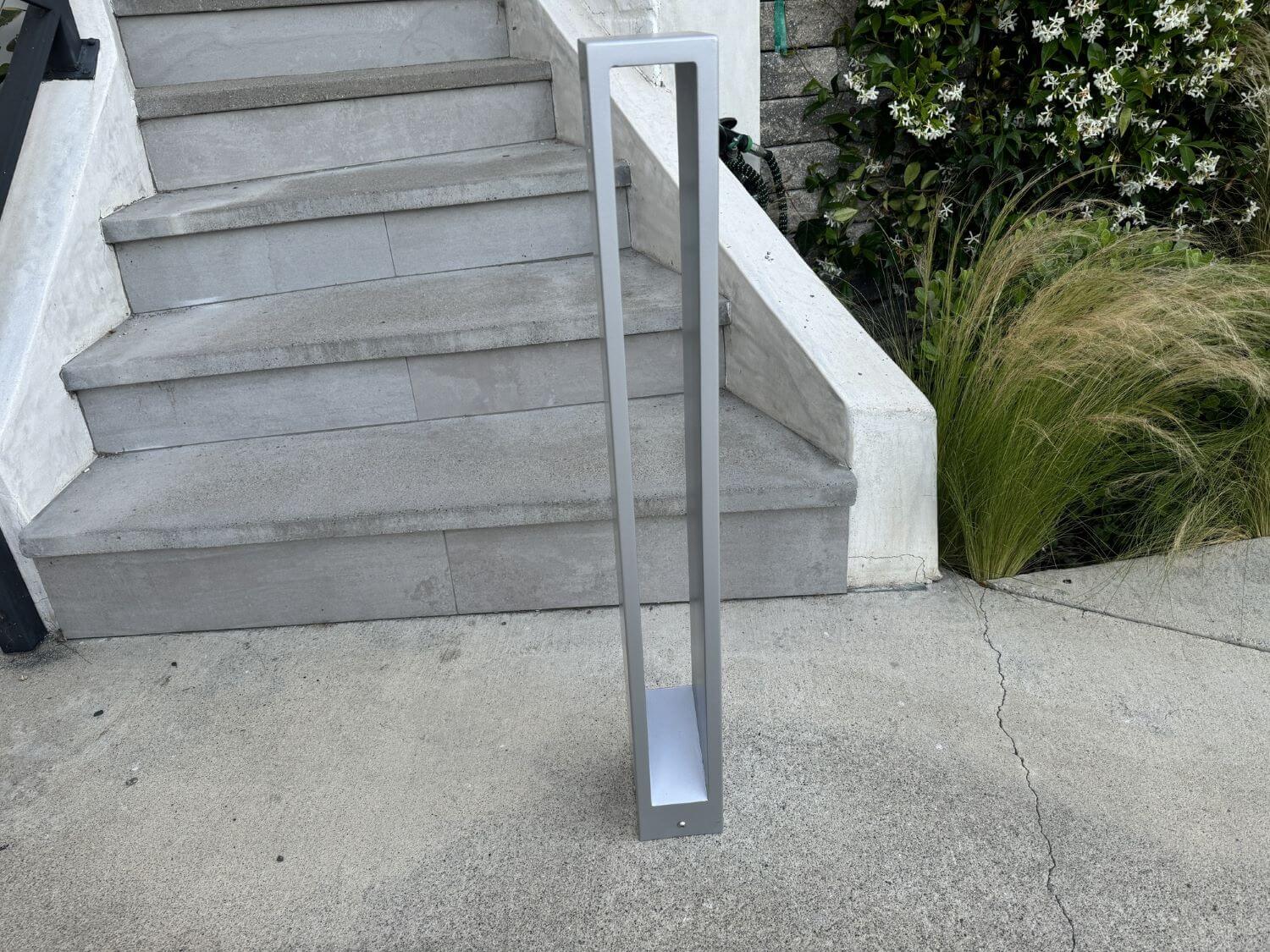 Modern Commercial Bike Rack: Aluminum Cast - Sandbaggy