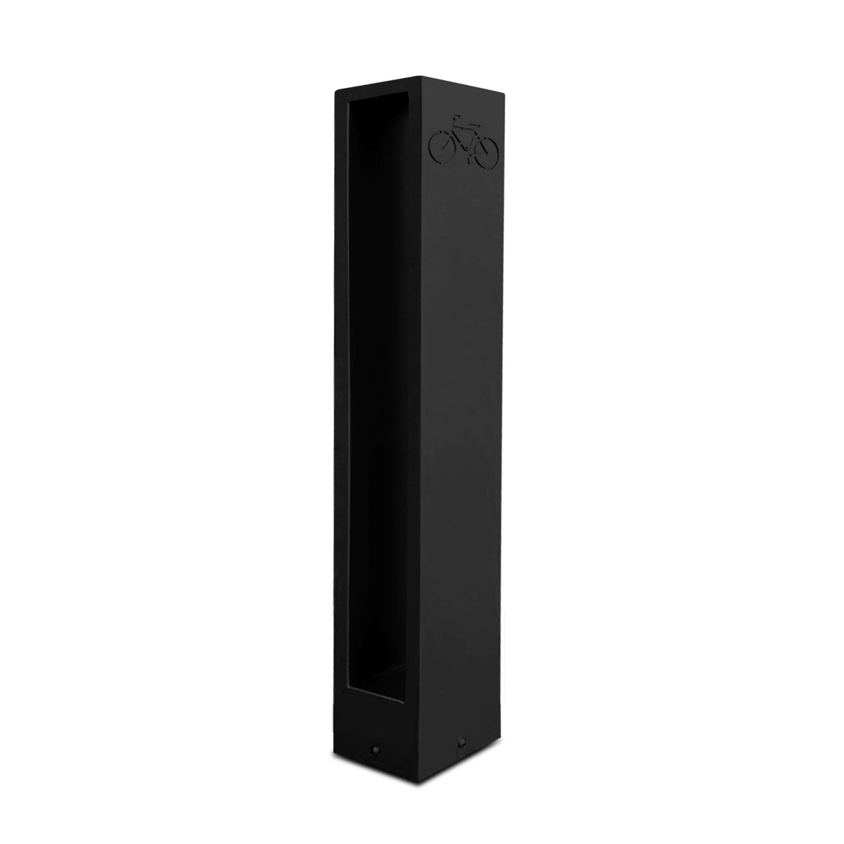 Rectangular Bike Rack Modern Black Aluminum Bike Rack | Commercial, Outdoor | Dual Capacity ...