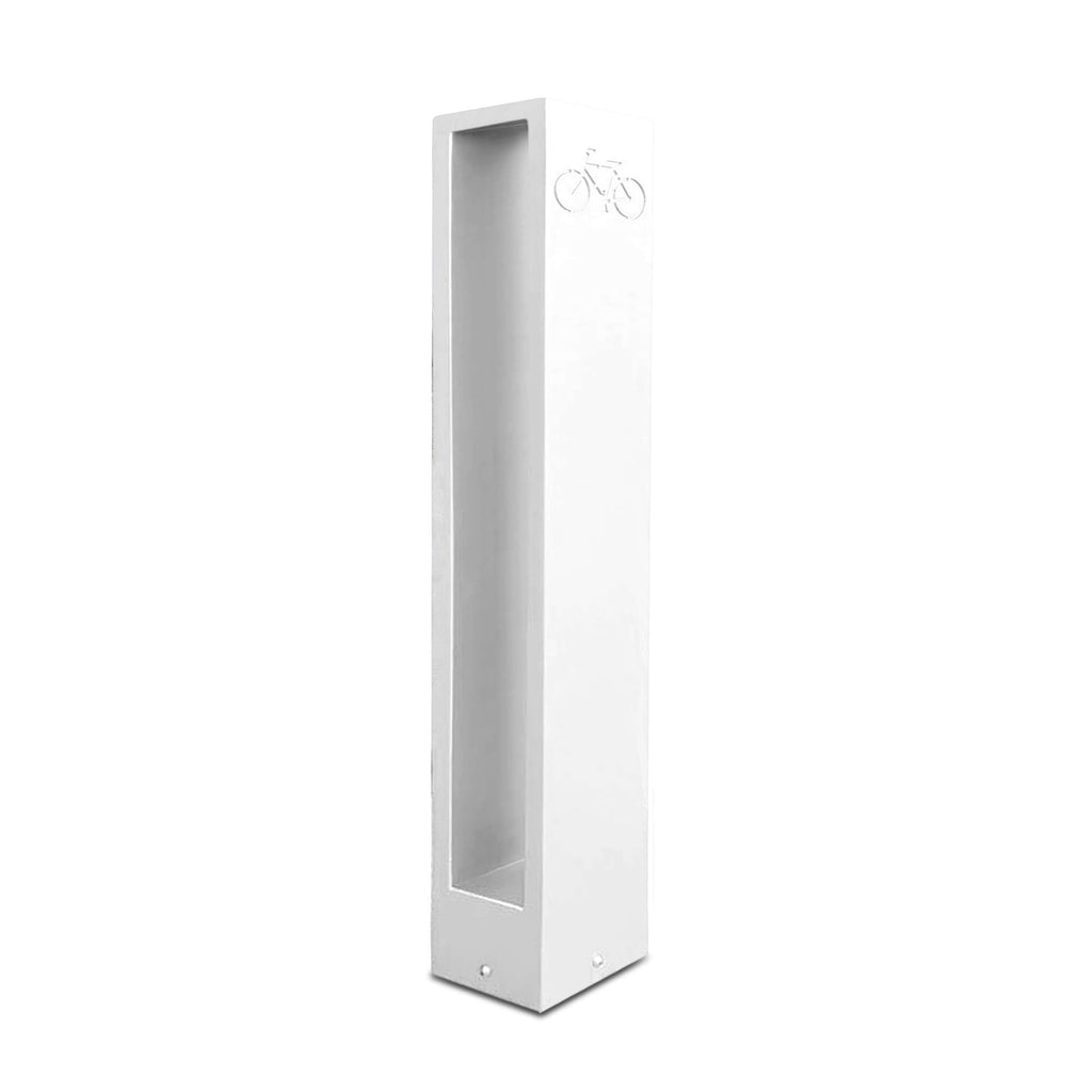 White Rectangle Modern Bike Rack