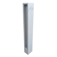 modern commercial bike rack - rectangle - anchor bolts included
