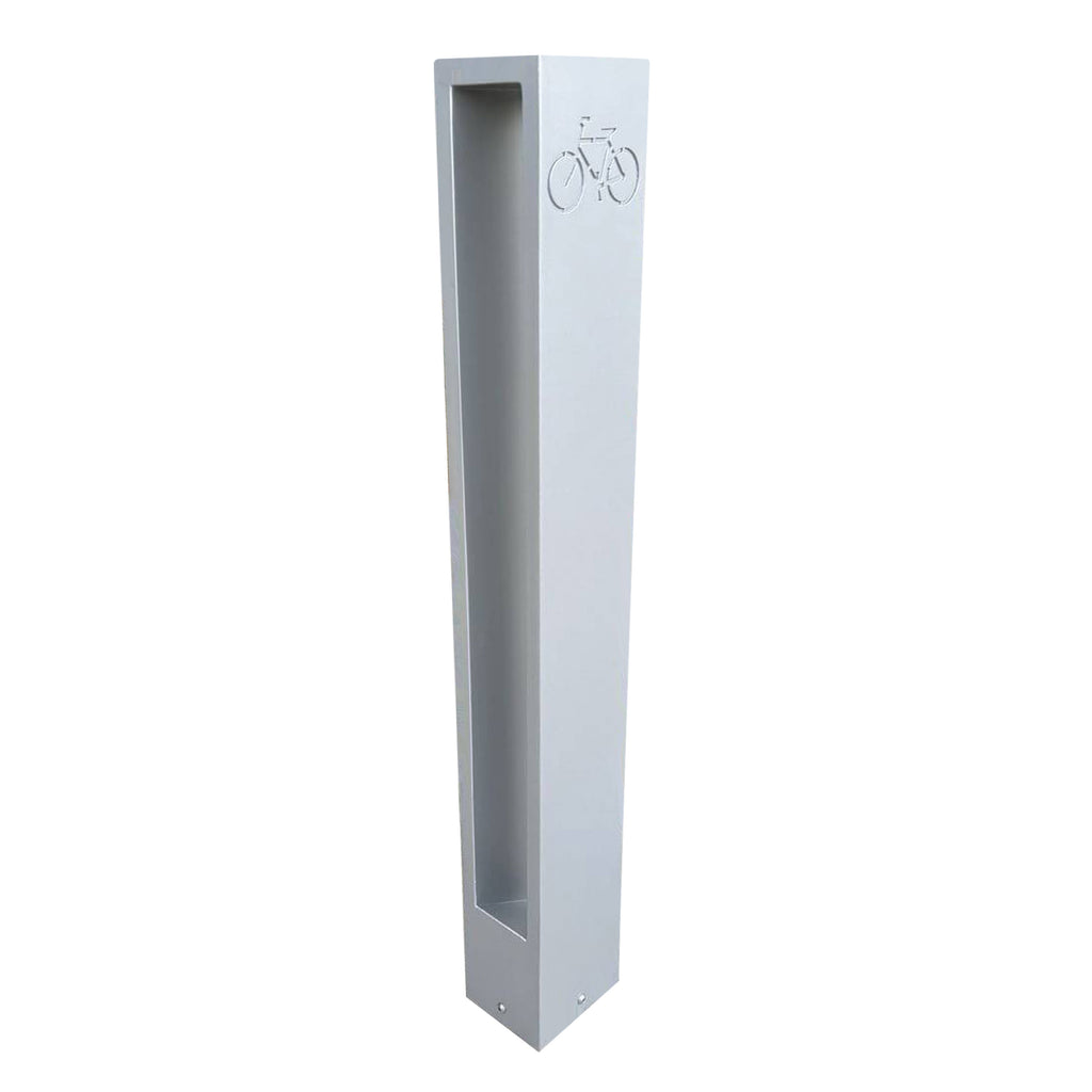modern commercial bike rack - rectangle - anchor bolts included