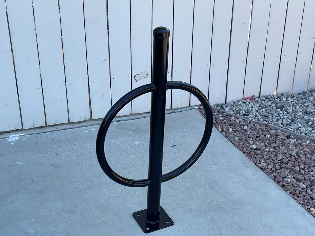 outdoor galvanized steel bike rack - 2 bike capacity