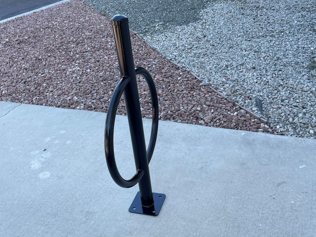 surface mount bike rack - galvanized steel