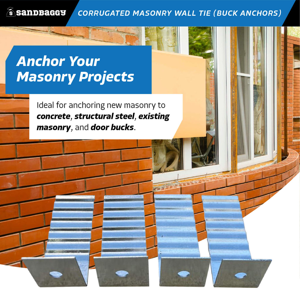 corrugated wall ties for masonry