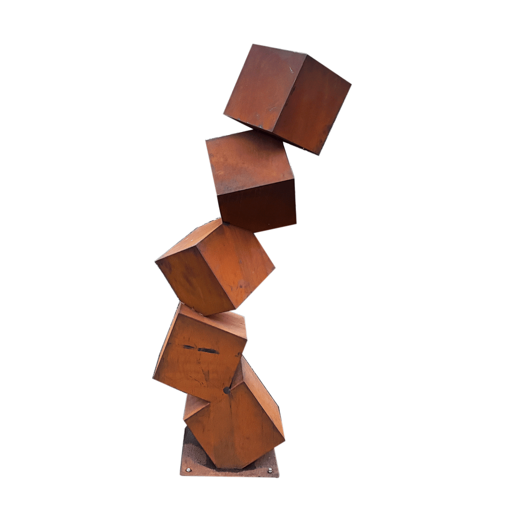 Steel Cube Sculpture
