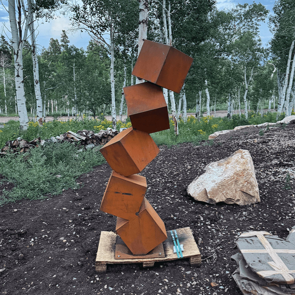 garden cube sculpture