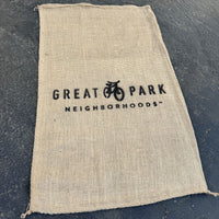 custom printed burlap bags