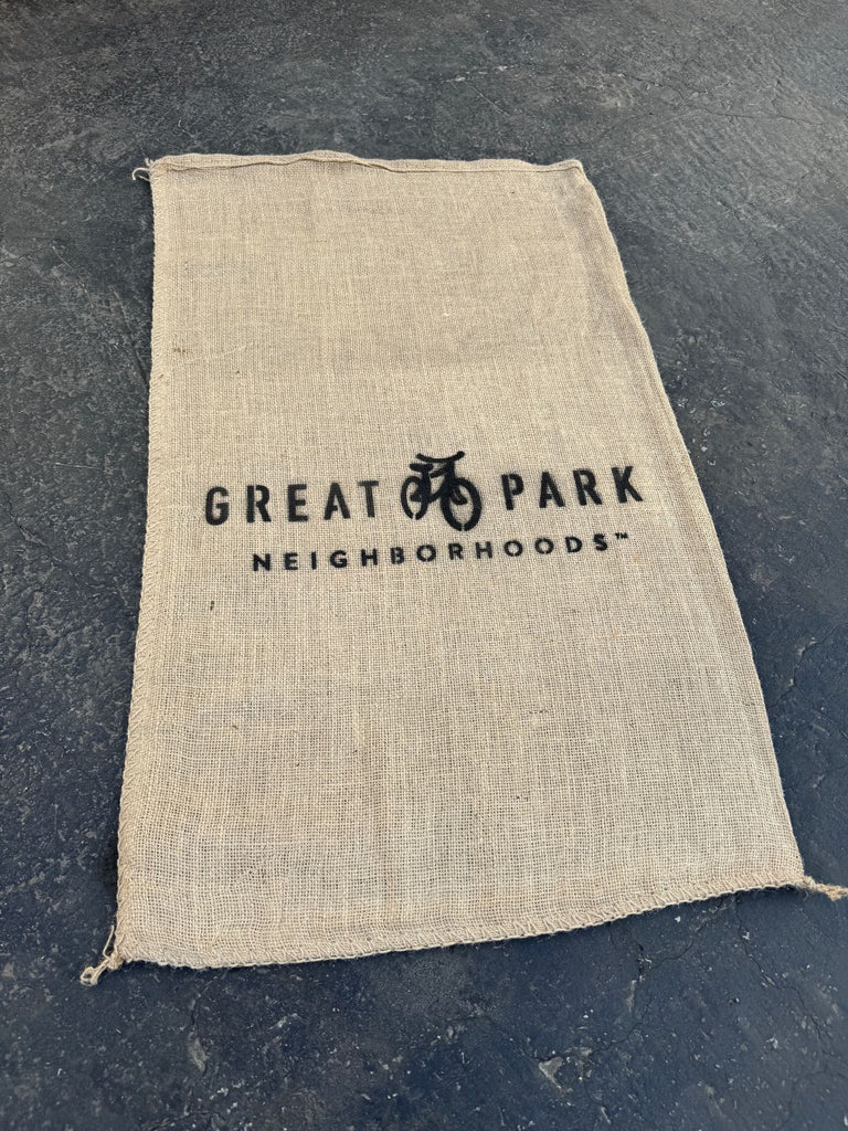 custom printed burlap bags