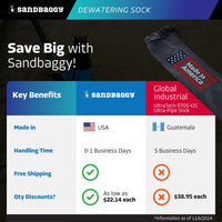 dewatering socks for sale