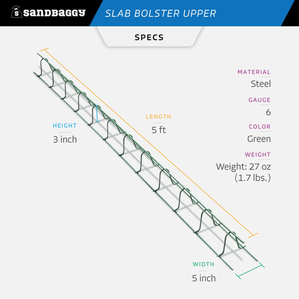 Epoxy Coated Slab Bolster Upper - Specs