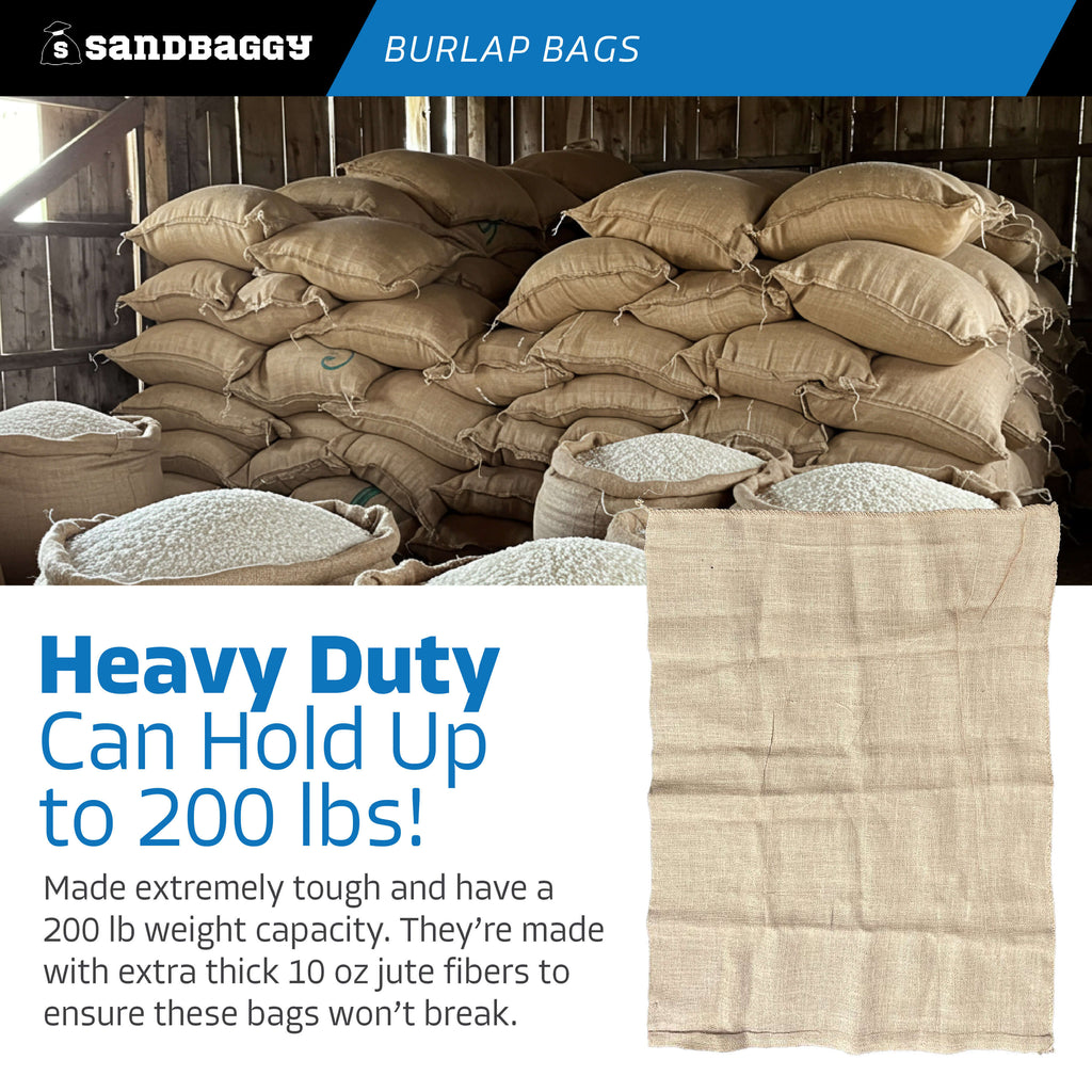 extra large burlap bags - heavy duty