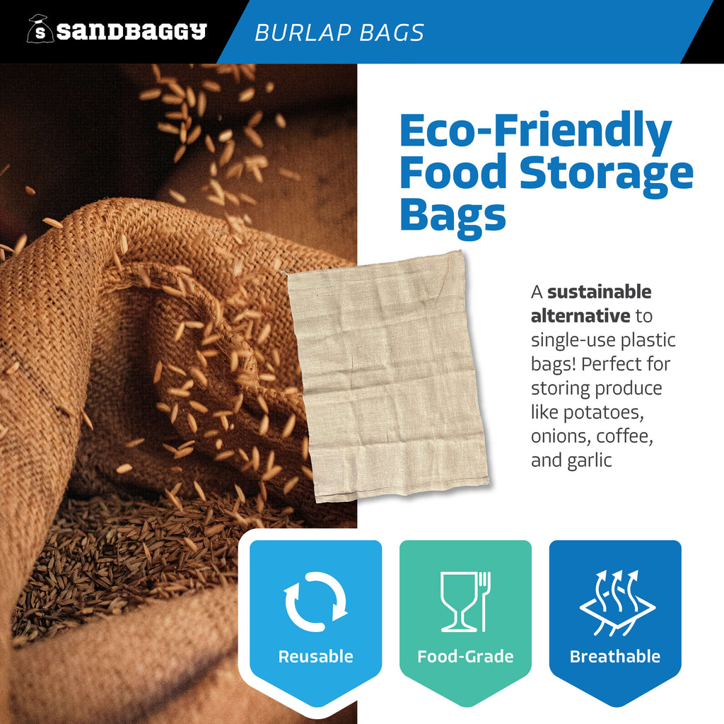 extra large burlap bags  - eco friendly, food grade