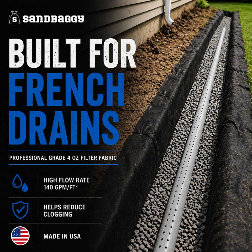 french drain fabric