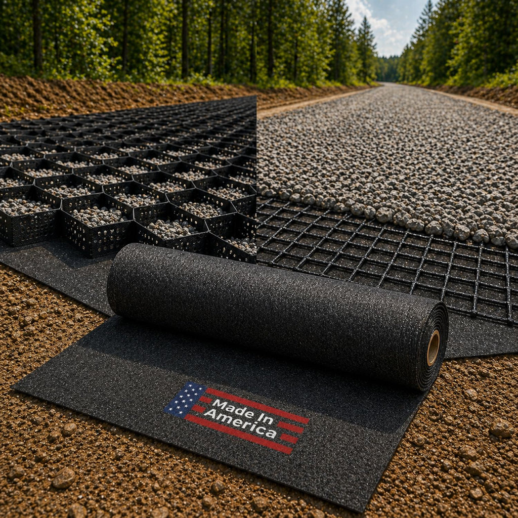Geogrid & Geocell Underlayment Fabric | Non-Woven Geotextile(8 oz) - USA Made
