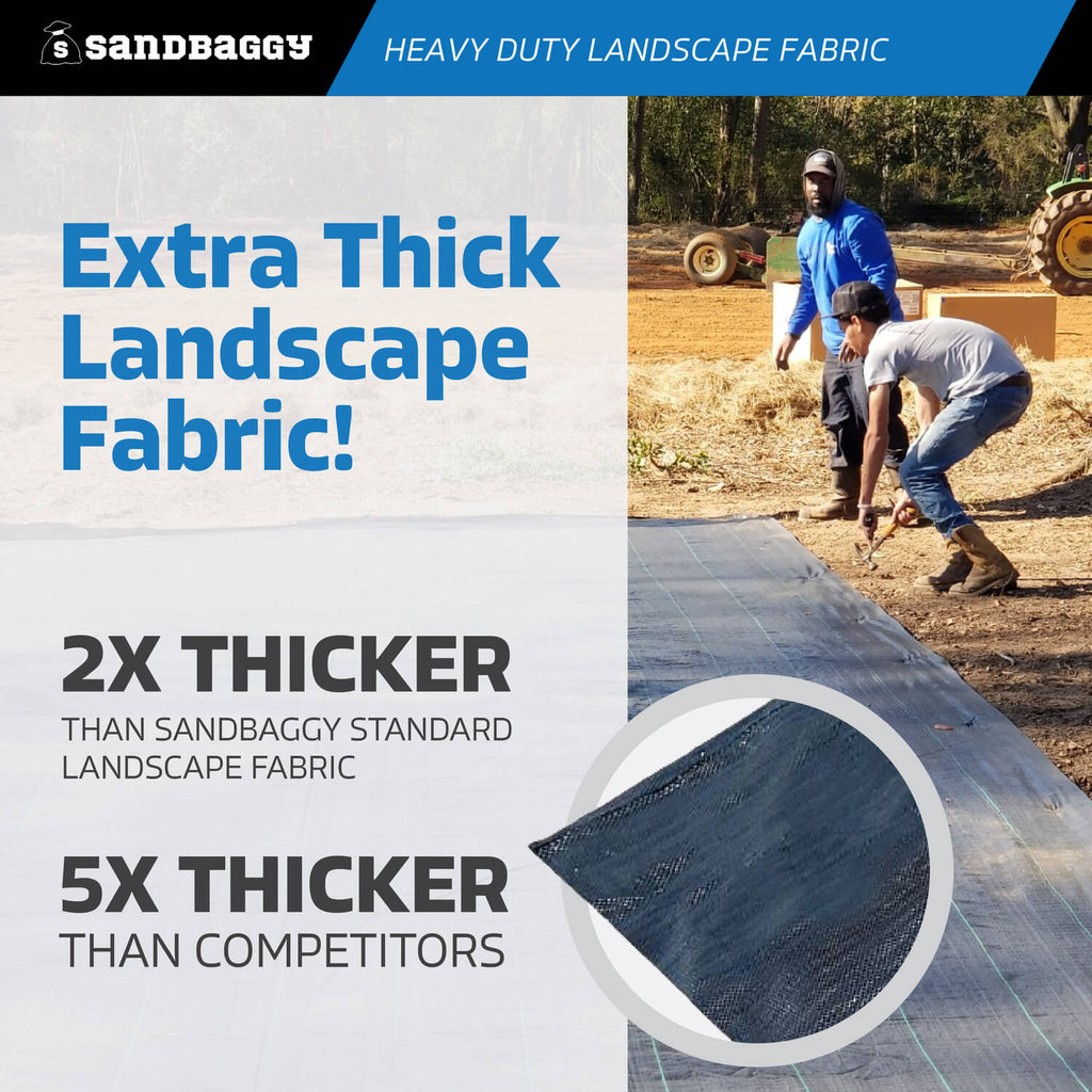 heavy duty landscape fabric - extra thick