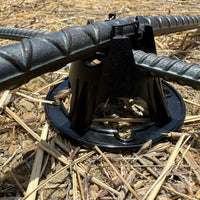 black plastic rebar chairs - 2 rebar capacity