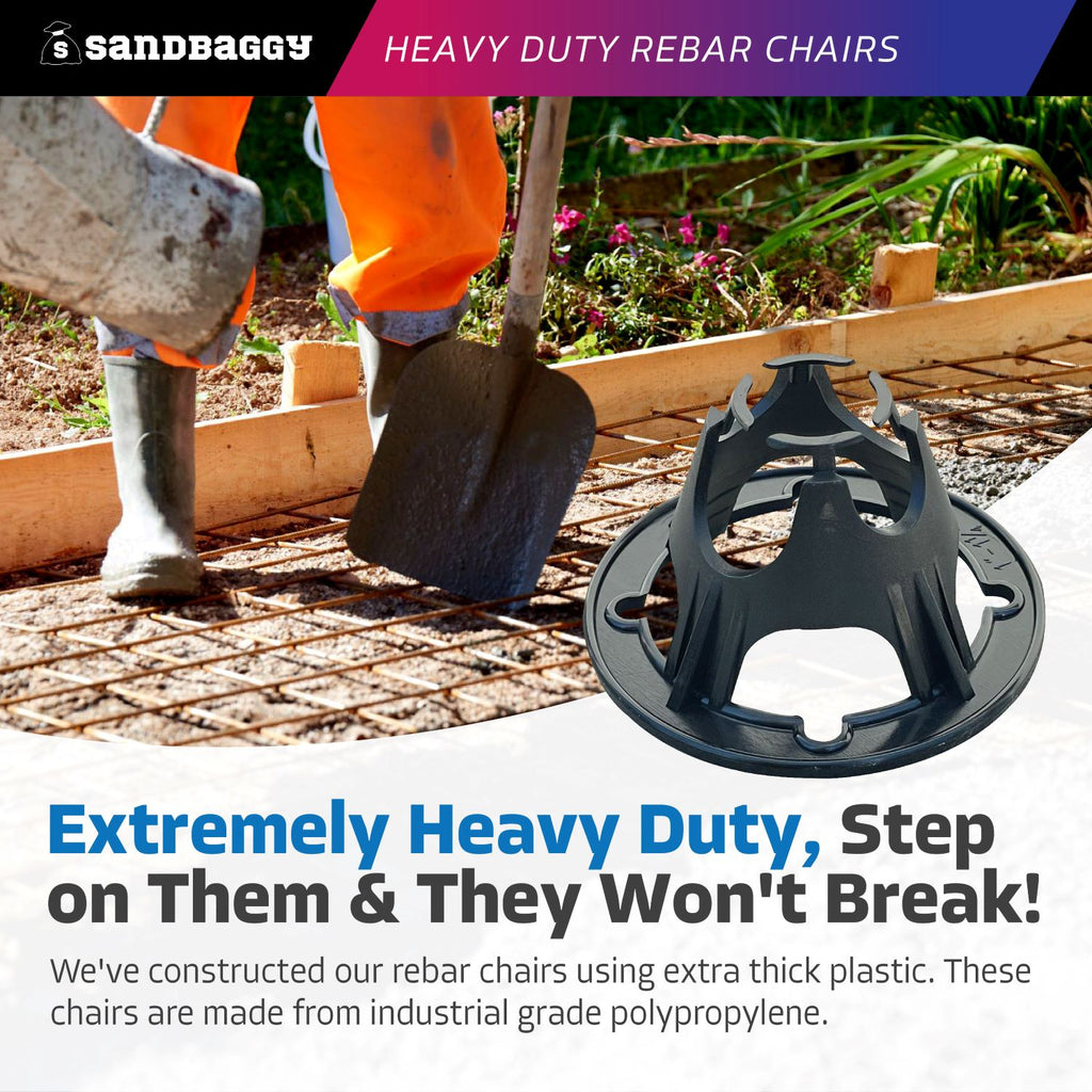 heavy duty black  plastic rebar chairs