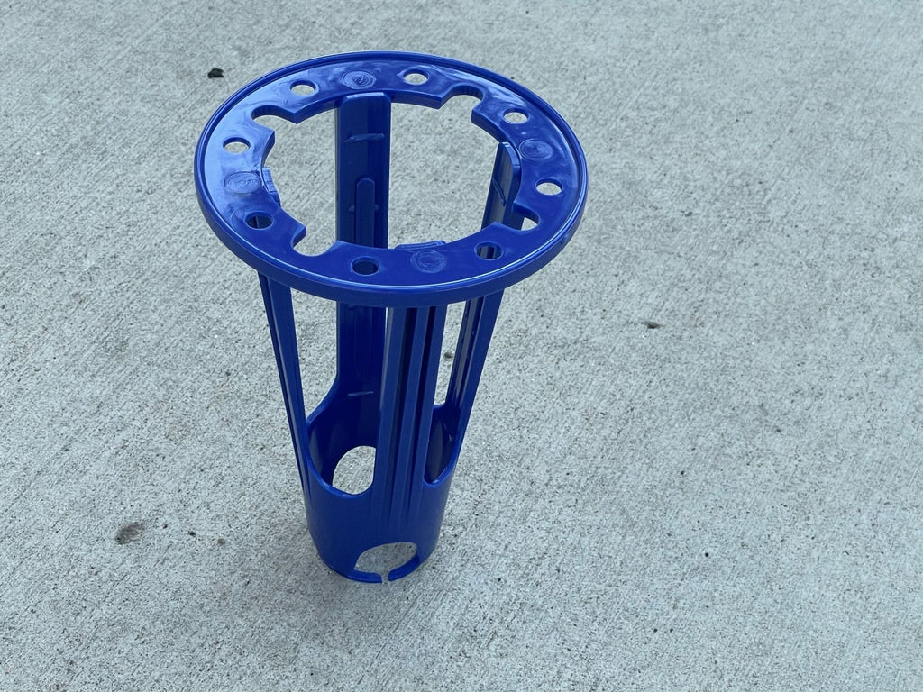 polypropylene plastic rebar support chairs - blue