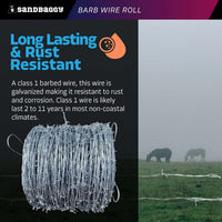 barb wire roll class 1 galvanized