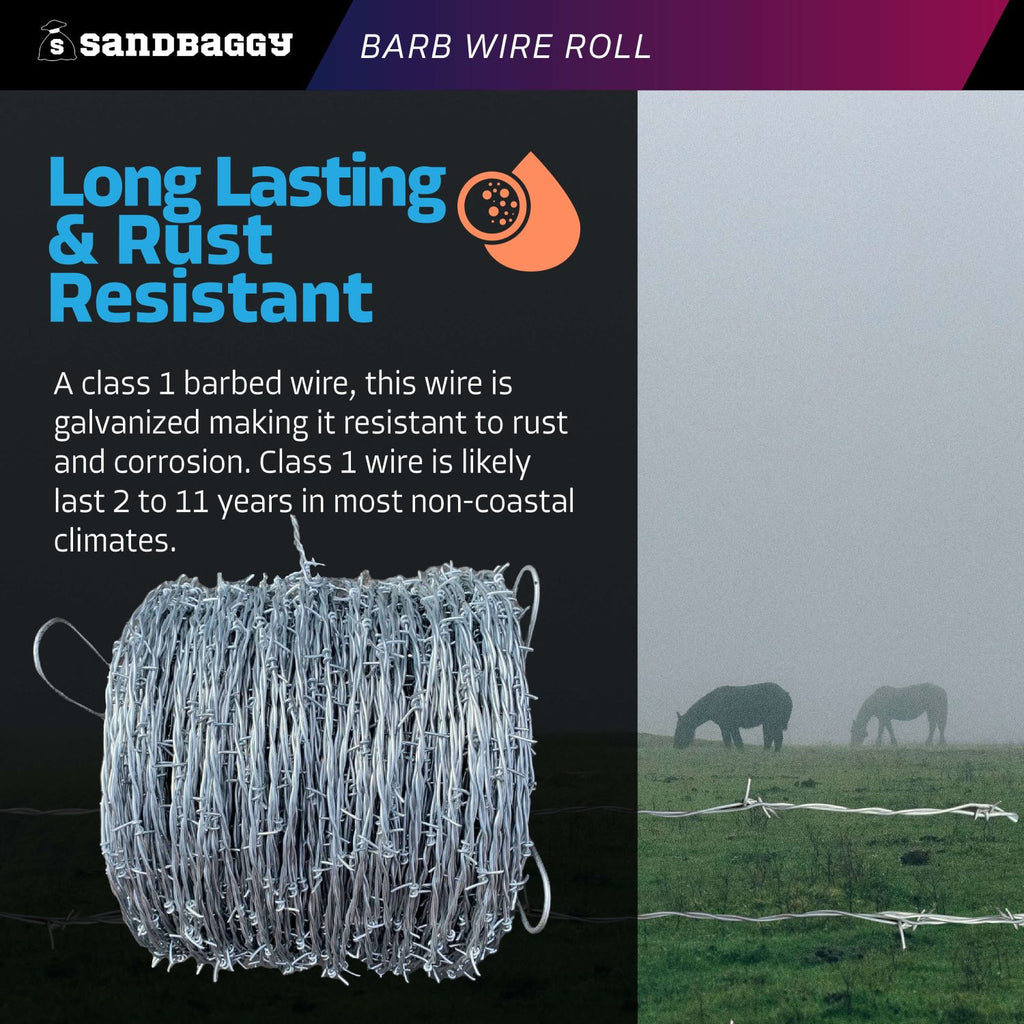 barb wire roll class 1 galvanized