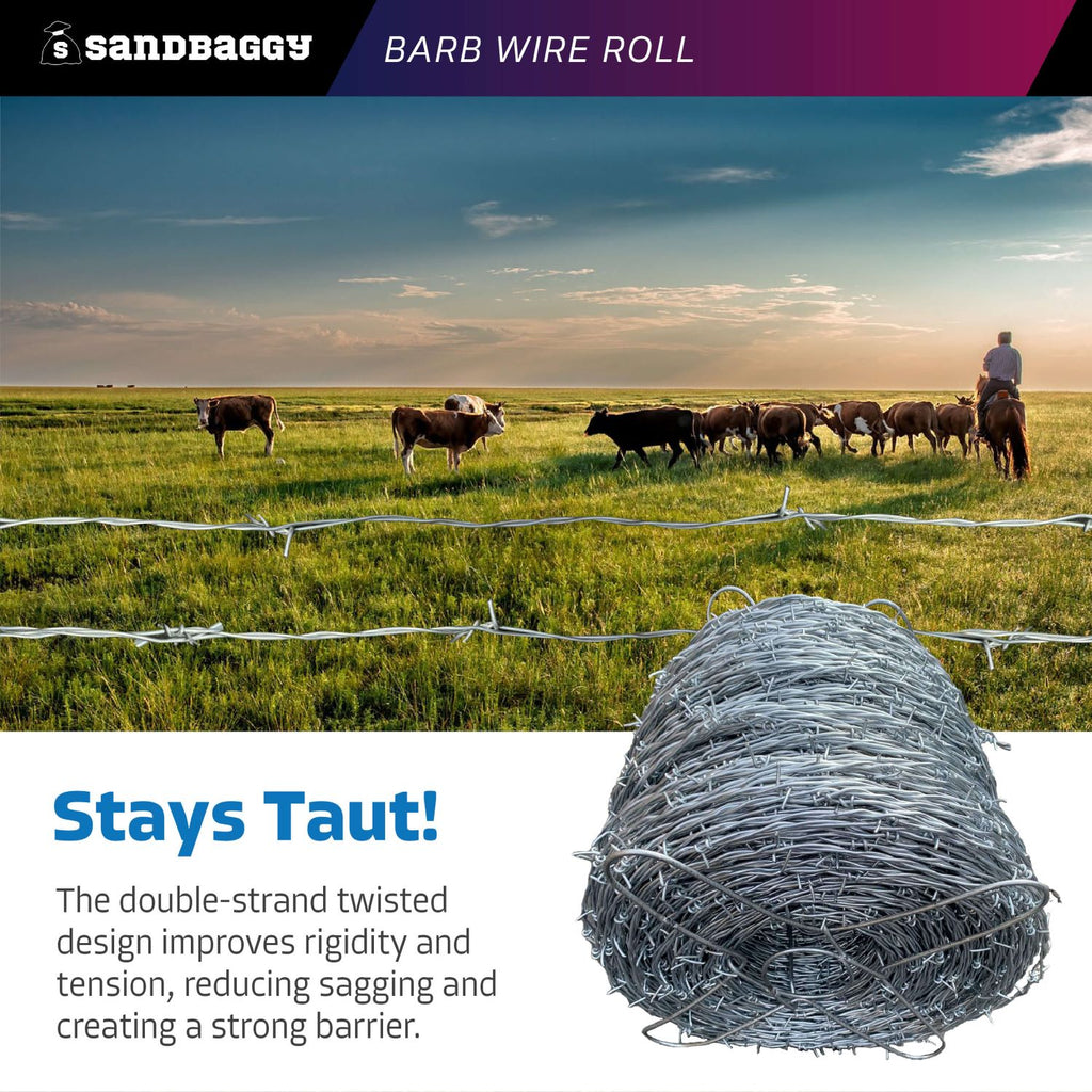 barb wire roll double strand twisted