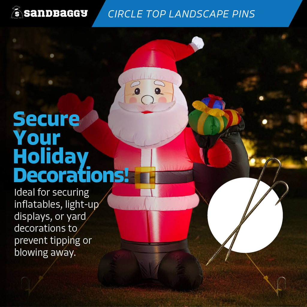 j shaped rebar stakes - christmas holiday decoration anchors