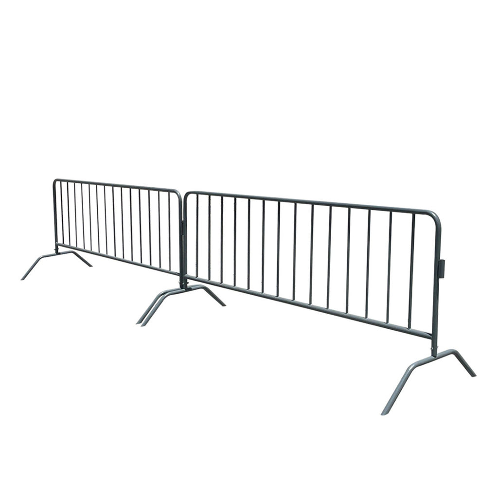 interlocking metal crowd control barriers