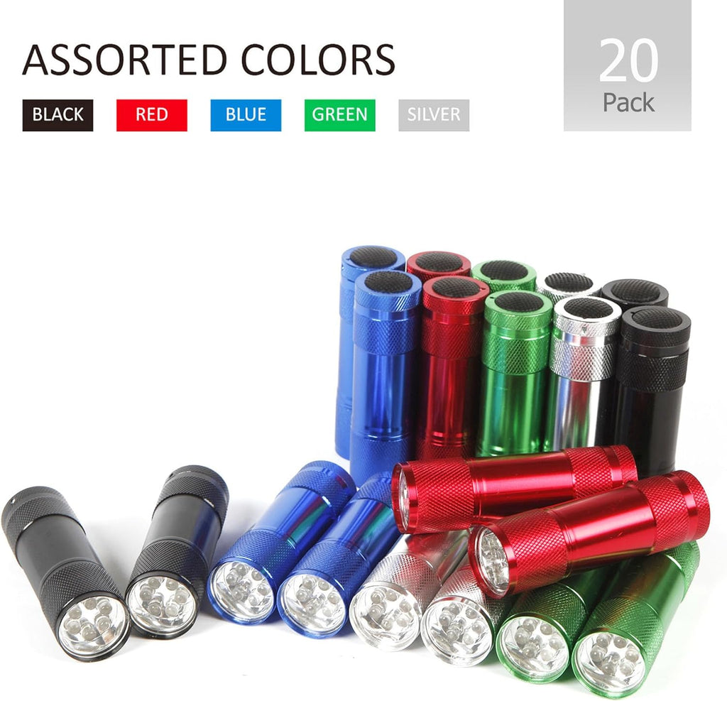 Mini LED Flashlights (Batteries Included) - 100k hrs LED Runtime ...