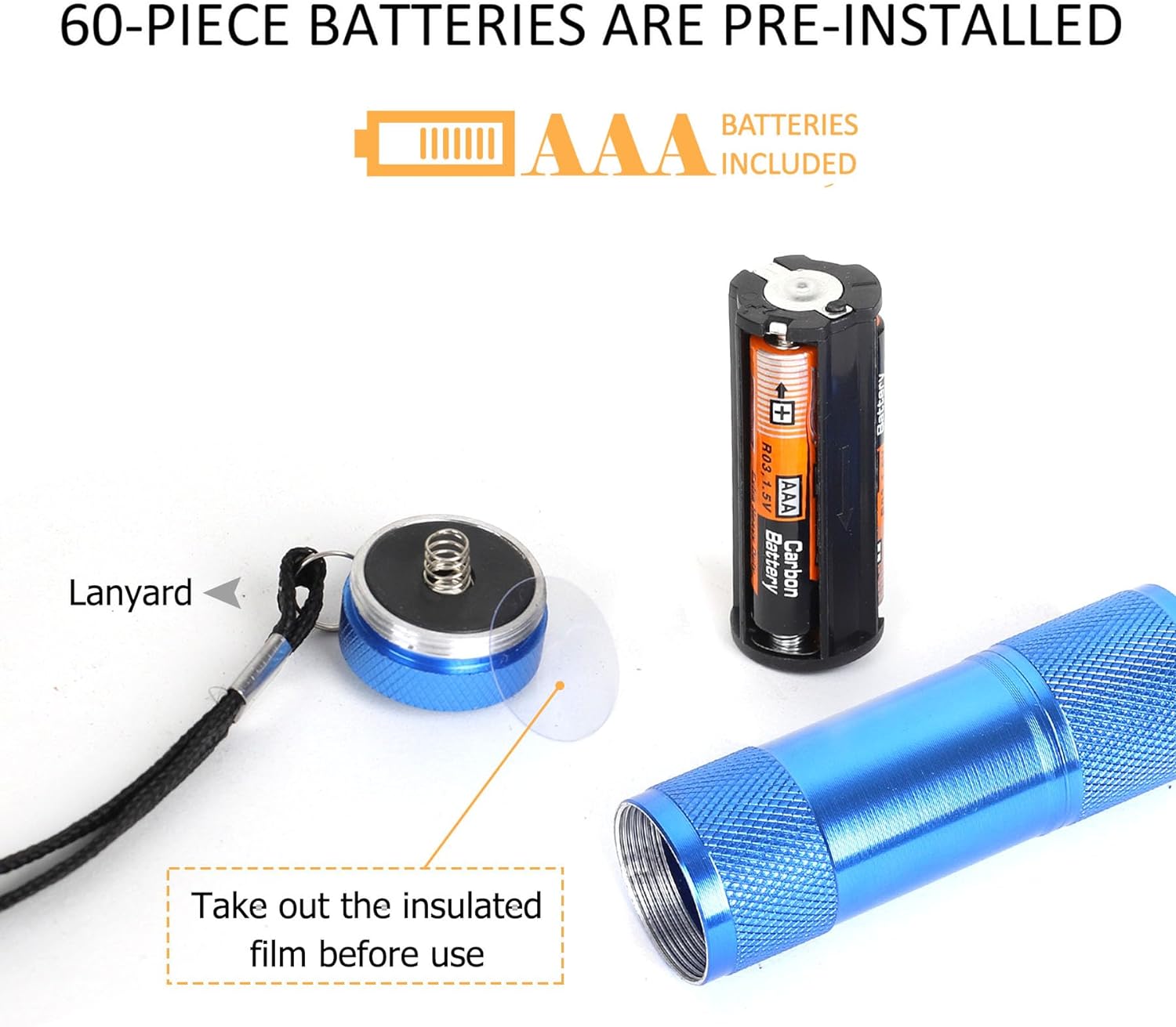 Mini LED Flashlights (Batteries Included) - 100k hrs LED Runtime - 2 qty Mini LED Flashlights (Batteries Included) - 100k hrs LED Runtime - 2 qty